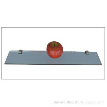 Grey tempered glass shelf